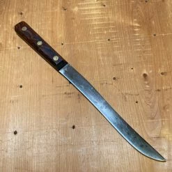 Bernal Cutlery Used Vintage Cattauraugus 7.75” Carving Knife Carbon Steel & Rosewood Little Valley NY C1900-1920