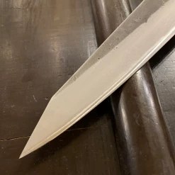 Hitohira TD 240mm Sujihiki Stainless Clad Aogami 2 Nashiji Western