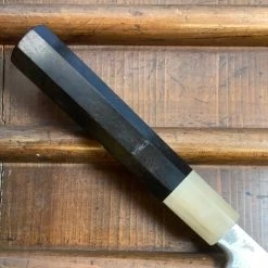 Hitohira Tanaka Manzo 270mm Kiritsuke Yanagi Aogami 1 Damascus Ebony W/ Saya