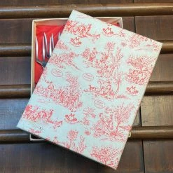 Bernal Cutlery Used Vintage Eichenlaub Sardine Forks Stainelss & Ebony Solingen Germany~1970's In Box