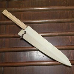 Konosuke Sanjo GS+ 240mm Gyuto SLD / Khii Chestnut With Saya