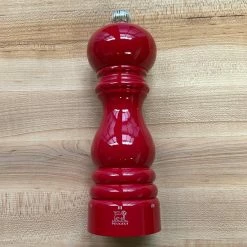 Peugeot Classic Paris Pepper Mill Manual Passion Red Gloss Painted Wood 18cm