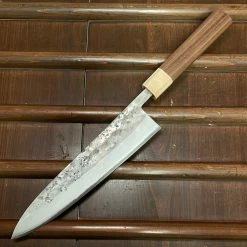 Hitohira TD 210mm Gyuto SLD Nashiji Walnut Handle