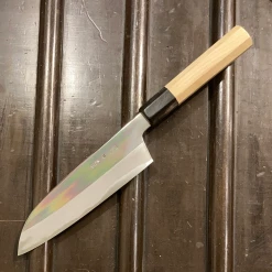Sakai Kikumori'Choyo' 180mm Santoku Shirogami 2 W/ Saya