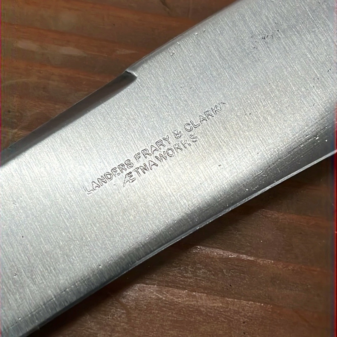 Vintage Used Vintage Landers Frary & Clark Aetna Works Carving Set Carbon Steel Sterling Stag ~1880's-1910's