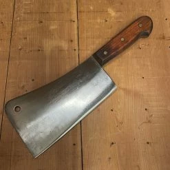 Bernal Cutlery Harold Leonard & Co 9” Cleaver Carbon Steel Italy 1950’s/60’s?