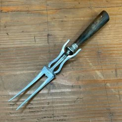 Bernal Cutlery J A Henckels Carving Fork Early 20th C Carbon Steel Horn