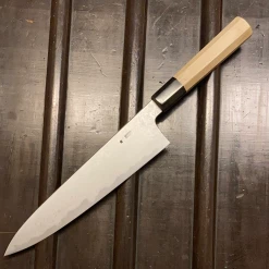 Sakai Kikumori'Kikuzuki Uzu' 240mm Gyuto Aogami 1 W/ Saya
