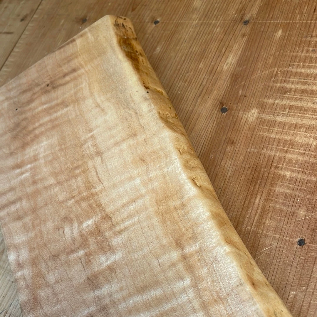 Kitchen Tools Knife En Place Elements Live Edge Bigleaf Maple - 16.375x5.375"