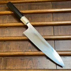 Hitohira Togashi Yohei 240mm Gyuto Aogami 2 Mizu Honyaki Taihei Ebony W Saya