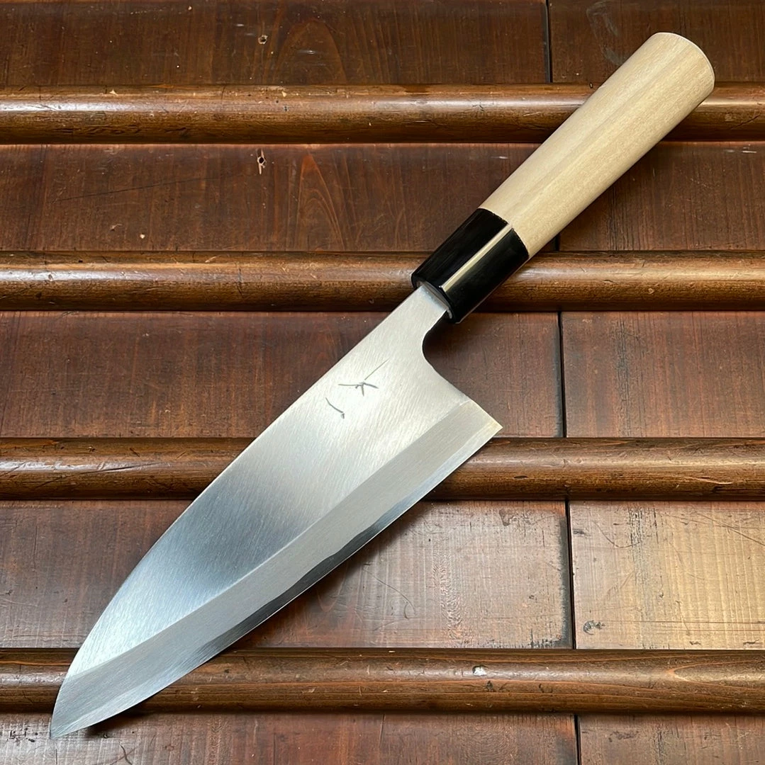 Hitohira Gorobei 165mm Deba LEFTY Aogami 2 Ho Wood