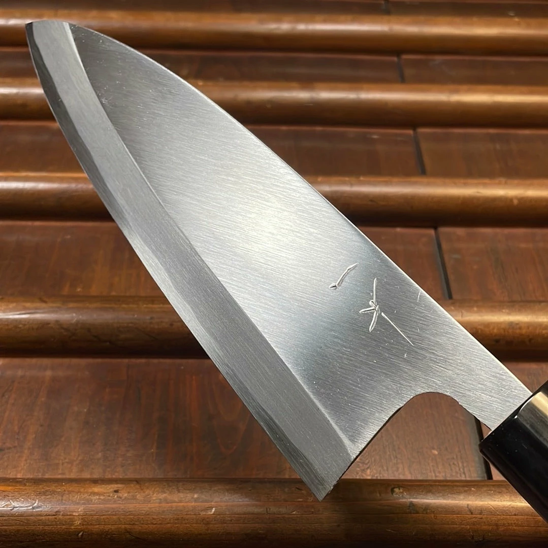 Hitohira Gorobei 165mm Deba LEFTY Aogami 2 Ho Wood