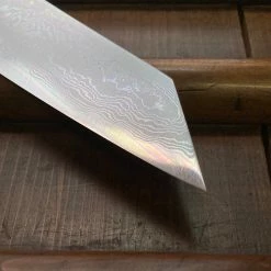 Sakai Kikumori'Sori' 270mm Kiritsuke Sujihiki - Aogami 1 Suminagashi