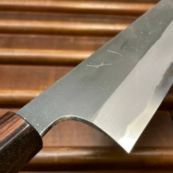 Hitohira Togashi 240mm Kiritsuke Gyuto Aogami 2 Kurouchi Cherry Handle (Ebony End)