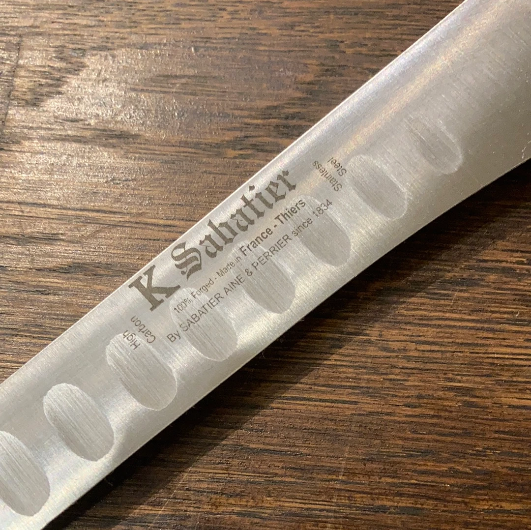 K Sabatier Authentique 12" Flexible Salmon Slicer Stainless - Olive Handle