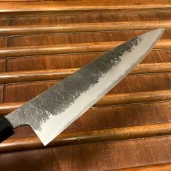 H&K Mazaki 240mm Gyuto Shirogami 2 Kurouchi Finish Wenge