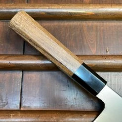 H&K Myojin Naohito 180mm Santoku SG2 Stainless Kasumi Teak