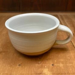 Millet & Hammer White Ceramic Soup Mug Table | Steak