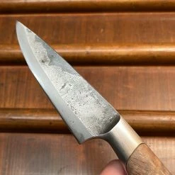 Blenheim Forge Hunting Knife Carbon Rippled Maple