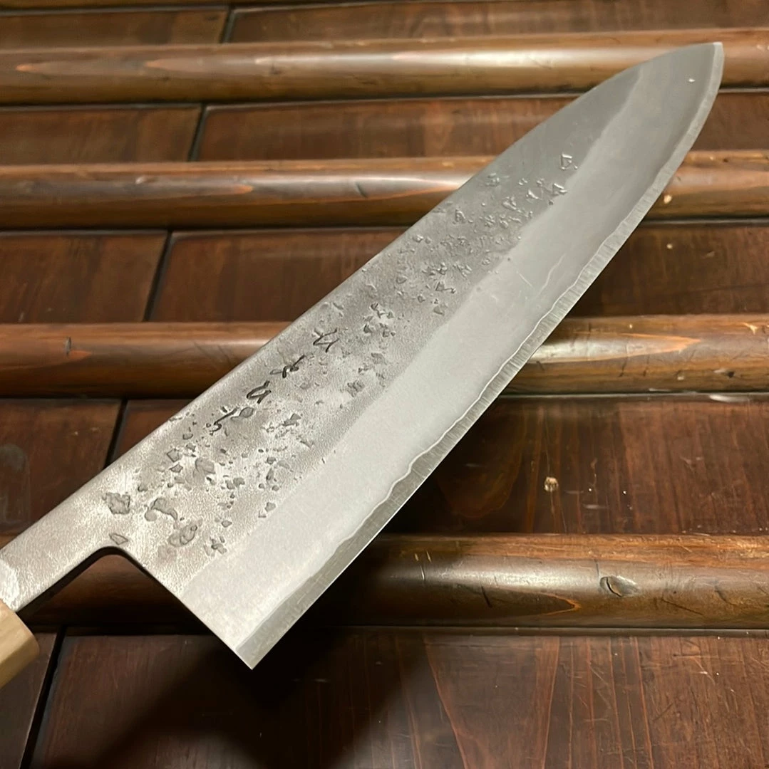 Hitohira TD 210mm Gyuto SLD Nashiji Walnut Handle