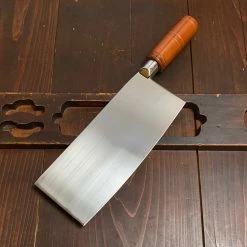 Hitohira 200mm Chinese Cleaver Stainless Clad SK Carbon Beechwood