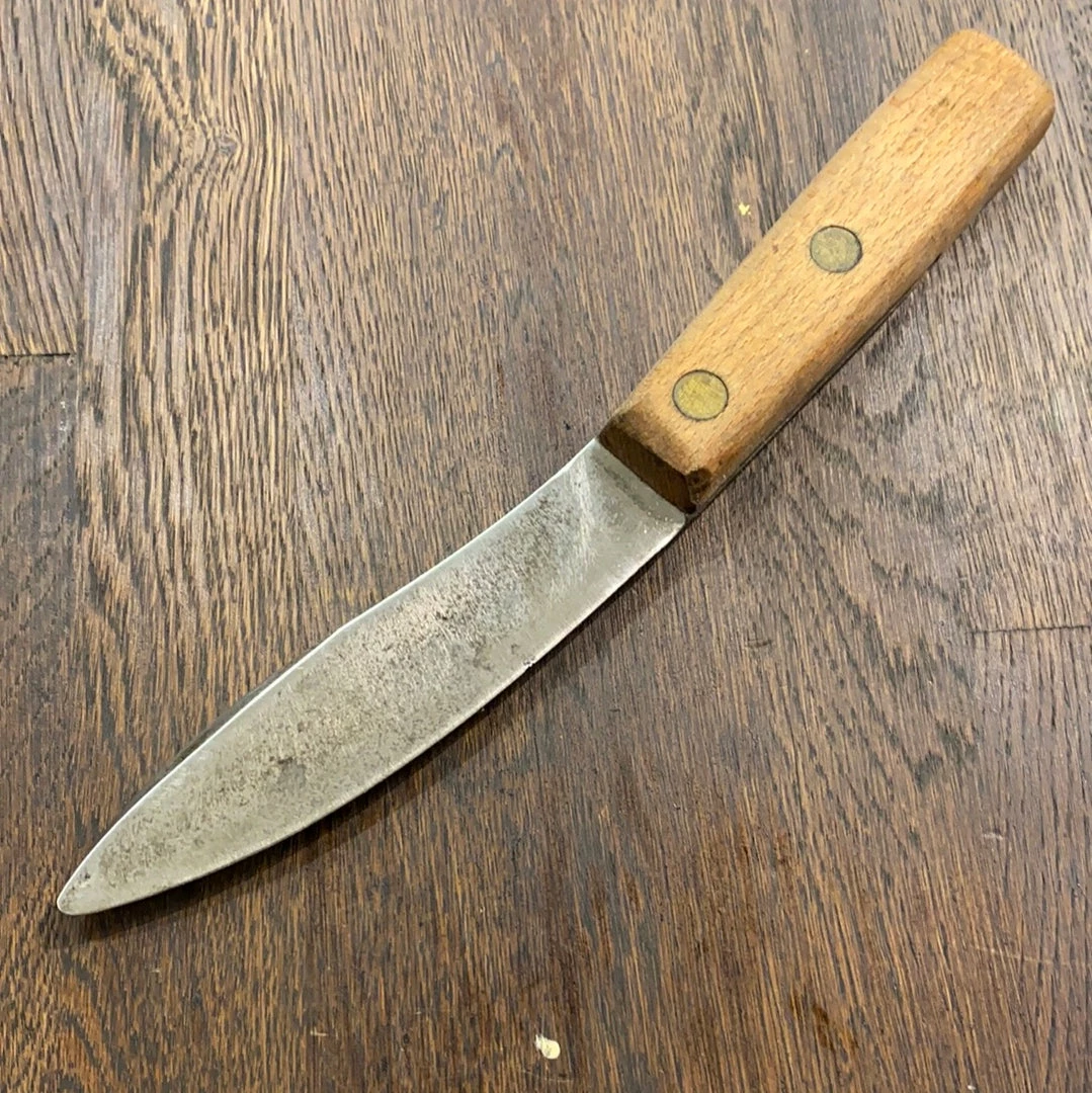 Bernal Cutlery The Vault Village Blacksmith 5” Carbon Steel Skinning Knife Beech Handle 1930’s