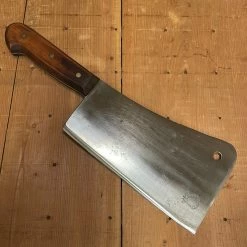 Bernal Cutlery Harold Leonard & Co 9” Cleaver Carbon Steel Italy 1950’s/60’s?