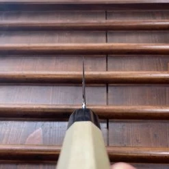 Sakai Kikumori / Bernal Cutlery'Sori' 225mm Kiritsuke Gyuto - Aogami 1 Suminagashi