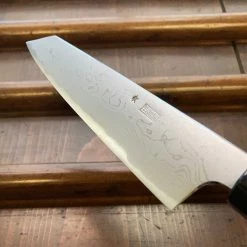 Sakai Kikumori'Kikuzuki Uzu' 135mm Kiritsuke Petty Aogami 1 W/ Saya