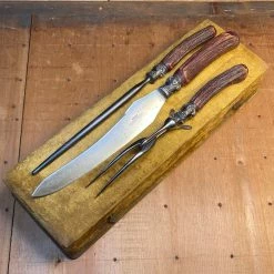 Bernal Cutlery Table | Steak Frankenstein LF&C Set W/ William Bocking "True" Sheffield England Blade