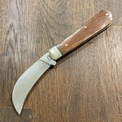 J Adams 3 5/8" Pruning Jack Pocket Knife Carbon Steel & Walnut