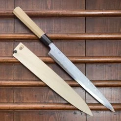 Sakai Kikumori 'Kikuzuki Uzu' 270mm Yanagi - Aogami 1 - W/ Saya