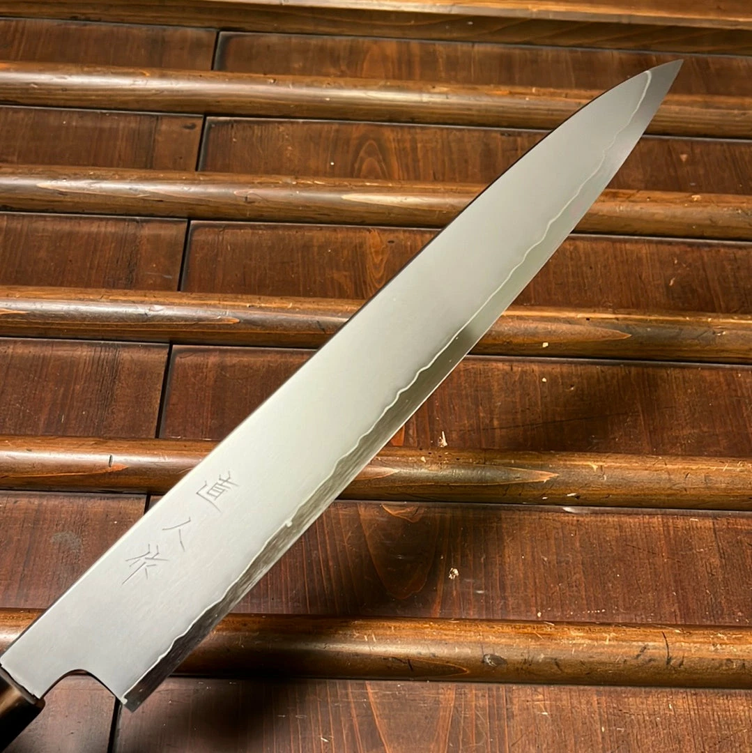H&K Myojin Naohito 255mm Sujihiki SG2 Stainless Kasumi Teak