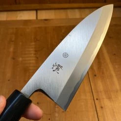 Trade In - Sakai Kikumori Tomoshibi 150mm Deba Shirogami #2 W/ Box