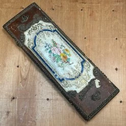 Vintage Table | Steak Fork And Knife Set Forged Carbon Steel & Coin Silver (?) German ? Late 19th C