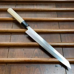 Hitohira Kikuchiyo Manzo 240mm Kiritsuke Yanagi Aogami 2 Ho Wood W/ Saya