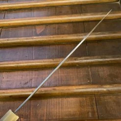 Hitohira Togashi 240mm Sujihiki Stainless Clad Shirogami 1 Ziricote Handle