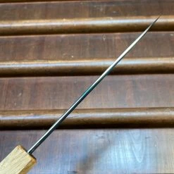 Fukui Hado Sumi 135mm Petty Shirogami #2 Kurouchi Finish - Burnt Oak