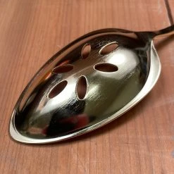 Gabriel Rudolph Gestura 9” 00 Oro Golden Stainless Steel Kitchen Slotted Spoon