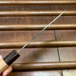 Hitohira Gorobei Rikichi 165mm Santoku Aogami 2 Kasumi Ho Wood