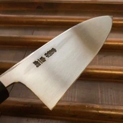 Hitohira Togashi LEFTY 150mm Deba Shirogami 1 Tachi Ho Wood W/ Saya