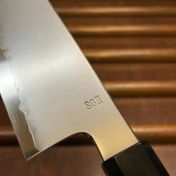 H&K Myojin Naohito 180mm Bunka SG2 Stainless Kasumi Teak Myojin Riki Sesakusho