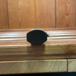 Hitohira Togashi 180mm Santoku Migaki Stainless Clad Aogami 1 Taihei Makassar Ebony Handle