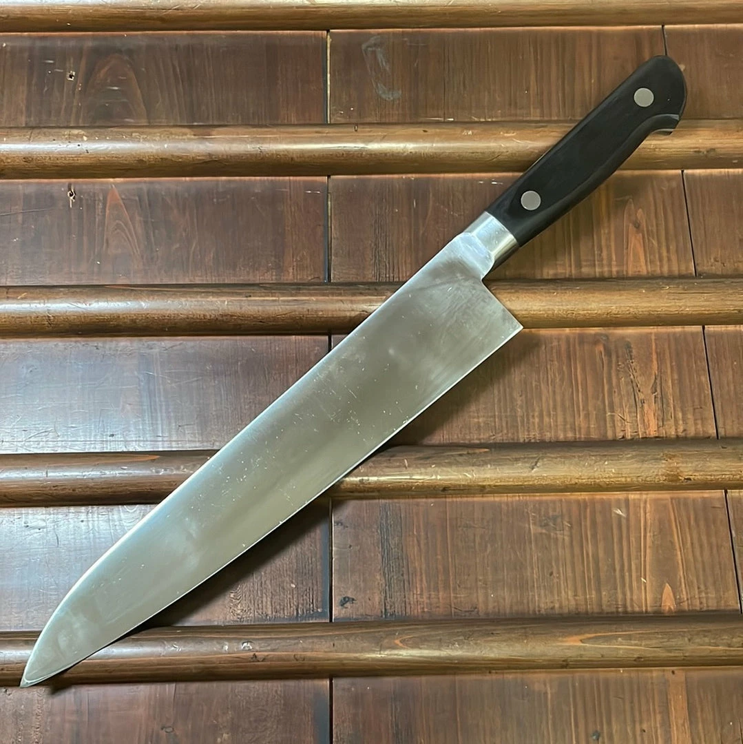 Hitohira Morihei Hisamoto Hagane 240mm Gyuto SK Pakka Handle