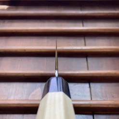 Sakai Kikumori'Choyo' 180mm Kiritsuke Santoku - Ginsanko - W/ Saya - On Order