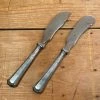 Bernal Cutlery The Vault Eichenlaub Butter And Cheese Serving Knives Stainless & Silverplate ~1950's?