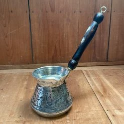 Panyas Kulhan Hand-carved Nickel And Copper Turkish Coffee Pot Coffee & Tea Tools