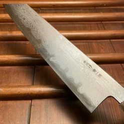 H&K Nakagawa 240mm Kiritsuke Gyuto Aogami 1 Damascus Ebony Blond