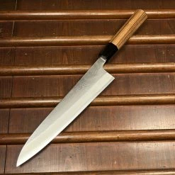 H&K Yoshikane 240mm Gyuto Shirogami 2 Nashiji Teak Handle