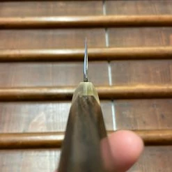 Hitohira Togashi 165mm Utility Stainless Clad Shirogami 1 Ziricote Handle